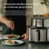Friteuză cu aer cald Cosori Iconic CAF-SE601S, 1725 W, 6,2 l, 30-230 °C, 6 programe, cronometru, acoperire ceramică, inox/negru