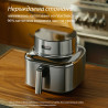 Friteuză cu aer cald Cosori Iconic CAF-SE601S, 1725 W, 6,2 l, 30-230 °C, 6 programe, cronometru, acoperire ceramică, inox/negru
