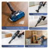 Aspirator vertical 3-în-1 JIMMY JV10 Pro Aqua, 800 W, 0,6 l, 90 min, curățare uscată/umedă + lustruire, 4 moduri, senzor de praf, reglare automată a puterii, alb/negru