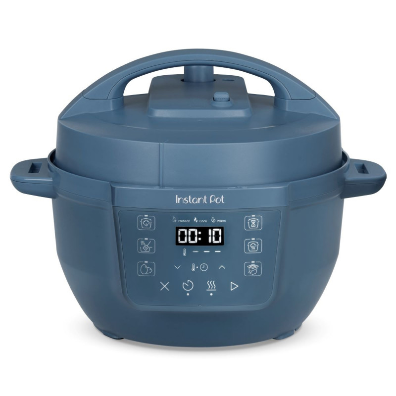 Multicooker Instant Pot Classic Mini 140800701, 800 W, 3,8 l, 7 programe, butoane „Favorite”, ecran LCD, oțel inoxidabil, albastru
