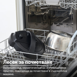 Multicooker Instant Pot Classic Mini 140800001, 800W, 3.8 l, 7 programe, Afisaj LCD, Otel inoxidabil, Negru
