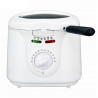 Friteuză Elite EDFF-1290W, 1300 W, 2 litri, 80-190 °C, fereastră de vizualizare, Cool Touch, alb