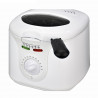 Friteuză Elite EDFF-1290W, 1300 W, 2 litri, 80-190 °C, fereastră de vizualizare, Cool Touch, alb