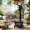 Ventilator cu pulverizare de apă Lamarque LFM-3343BL, 260 W, 26 inci, 41 l, până la 50 m³, motor din aluminiu, 3 viteze, negru