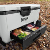 Lada frigorifica Ninja FrostVault FB265EUUKWH, 61,5 l, Pasiva, 97 doze, Pastreaza gheata pana la 6 zile, Compartiment uscat, Roti, Alba