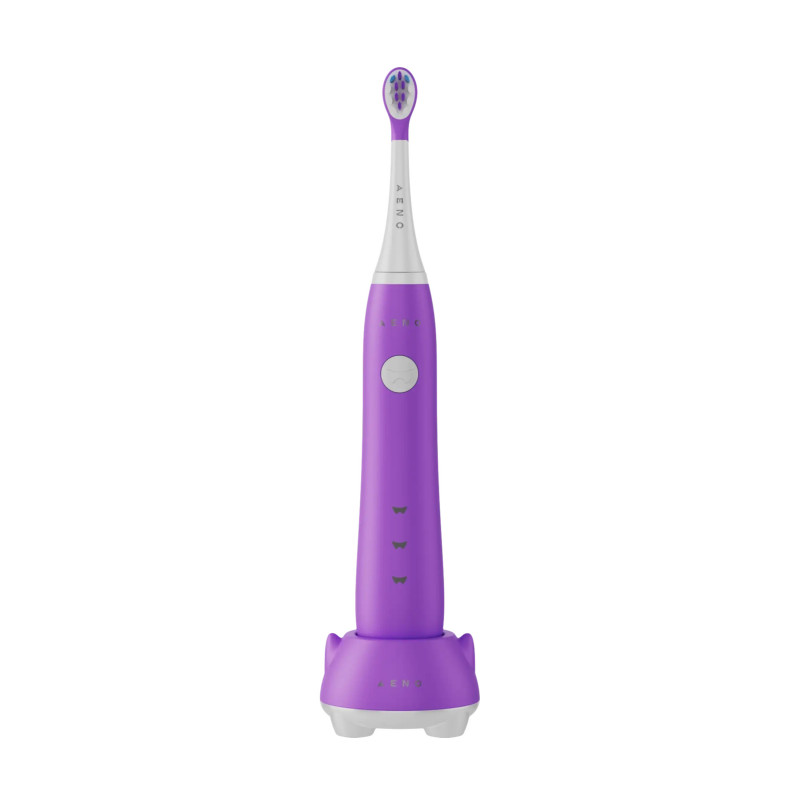 Perie de dinți electrică cu sunet AENO DB9 ADB0009V, 19 200 de vibrații/min, Pentru copii, DuPont™, Cronometru, 4 moduri, 45 de zile cu o singură încărcare, IPX7, Violet