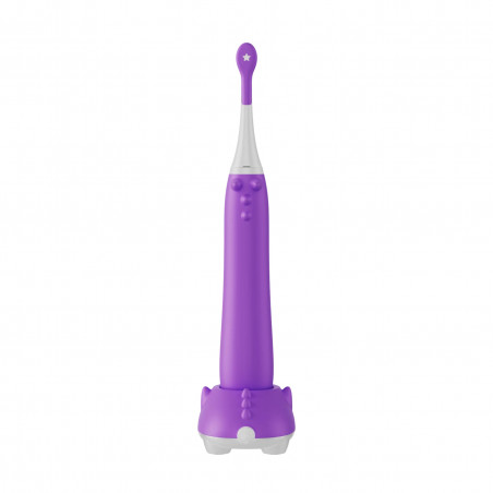 Perie de dinți electrică cu sunet AENO DB9 ADB0009V, 19 200 de vibrații/min, Pentru copii, DuPont™, Cronometru, 4 moduri, 45 de zile cu o singură încărcare, IPX7, Violet