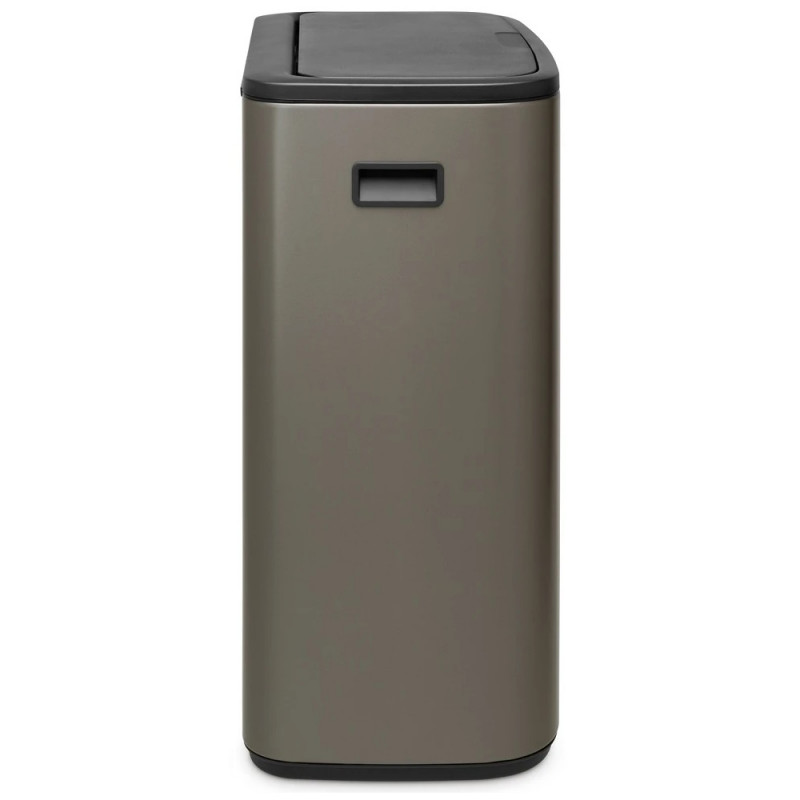 Coș de gunoi Brabantia Bo Touch 1001271, 2x30 l, deschidere lină și silențioasă, deschidere largă, gri închis