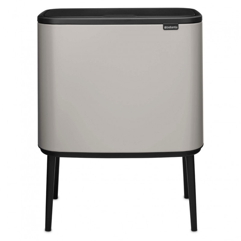 Coș de gunoi Brabantia Bo Touch 1010451, 36 l, deschidere lină și silențioasă, deschidere largă, gri deschis