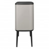 Coș de gunoi Brabantia Bo Touch 1010451, 36 l, deschidere lină și silențioasă, deschidere largă, gri deschis
