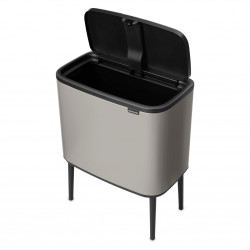 Coș de gunoi Brabantia Bo Touch 1010451, 36 l, deschidere lină și silențioasă, deschidere largă, gri deschis