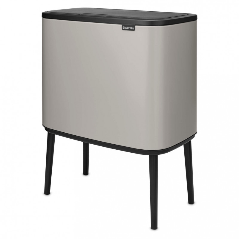 Coș de gunoi Brabantia Bo Touch 1010451, 36 l, deschidere lină și silențioasă, deschidere largă, gri deschis