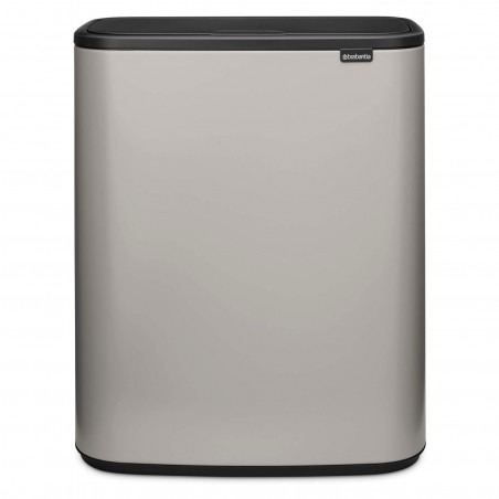 Coș de gunoi Brabantia Bo Touch 1010455, 60 l, deschidere lină și silențioasă, deschidere largă, gri deschis