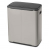 Coș de gunoi Brabantia Bo Touch 1010455, 60 l, deschidere lină și silențioasă, deschidere largă, gri deschis