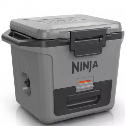 Lada frigorifica Ninja FrostVault FB131EUGY, 28 l, Pasiva, 48 doze, Pastreaza gheata pana la 5 zile, Compartiment uscat, Gri