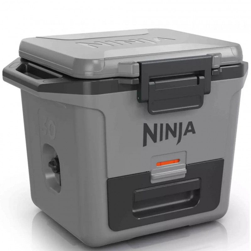Lada frigorifica Ninja FrostVault FB131EUGY, 28 l, Pasiva, 48 doze, Pastreaza gheata pana la 5 zile, Compartiment uscat, Gri
