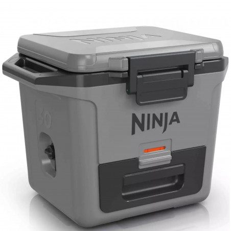 Lada frigorifica Ninja FrostVault FB131EUGY, 28 l, Pasiva, 48 doze, Pastreaza gheata pana la 5 zile, Compartiment uscat, Gri