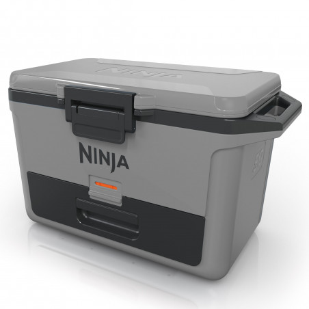 Lada frigorifica Ninja FrostVault FB151EUGY, 47 l, Pasiva, 80 doze, Pastreaza gheata pana la 6 zile, Compartiment uscat, Gri