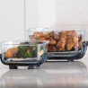 Friteuză cu aer cald 4-în-1 Ninja CRISPi FN102EU, 1700 W, 3,8 + 1,4 l, 70-185 °C, TempWare, plăci ceramice, fără PFAS, design portabil, alb