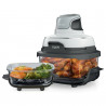 Friteuză cu aer cald 4-în-1 Ninja CRISPi FN102EU, 1700 W, 3,8 + 1,4 l, 70-185 °C, TempWare, plăci ceramice, fără PFAS, design portabil, alb