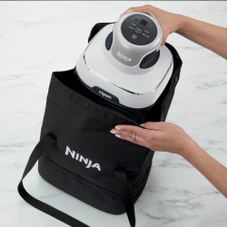 Friteuză cu aer cald 4-în-1 Ninja CRISPi FN102EU, 1700 W, 3,8 + 1,4 l, 70-185 °C, TempWare, plăci ceramice, fără PFAS, design portabil, alb
