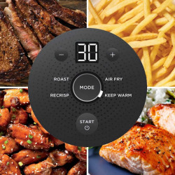 Friteuză cu aer cald 4-în-1 Ninja CRISPi FN102EU, 1700 W, 3,8 + 1,4 l, 70-185 °C, TempWare, plăci ceramice, fără PFAS, design portabil, alb