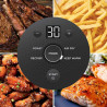 Friteuză cu aer cald 4-în-1 Ninja CRISPi FN102EU, 1700 W, 3,8 + 1,4 l, 70-185 °C, TempWare, plăci ceramice, fără PFAS, design portabil, alb