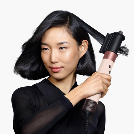 Ondulator de păr Dyson HS08 Airwrap i.d.™ Curly + Coily 142899-01 AmSi/PkCp, 1300 W, 13,5 l/s, Ondulare automată, Ionizare, 3 viteze, 3 niveluri de temperatură, Bluetooth, Mătase chihlimbarie/roz șampanie