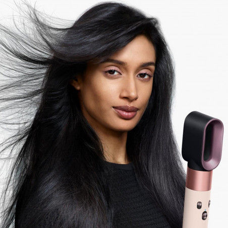 Ondulator de păr Dyson HS08 Airwrap i.d.™ Curly + Coily 142899-01 AmSi/PkCp, 1300 W, 13,5 l/s, Ondulare automată, Ionizare, 3 viteze, 3 niveluri de temperatură, Bluetooth, Mătase chihlimbarie/roz șampanie