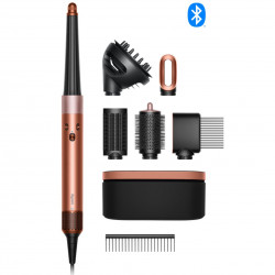 Ondulator de păr Dyson HS08 Airwrap i.d.™ Curly + Coily 142899-01 AmSi/PkCp, 1300 W, 13,5 l/s, Ondulare automată, Ionizare, 3 viteze, 3 niveluri de temperatură, Bluetooth, Mătase chihlimbarie/roz șampanie