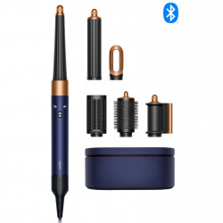 Ondulator de par Dyson 107163-01 HS08 Airwrap i.d.™ T1/T2 PBu/RCo Straight + Wavy, 1300 W, 13,5 l/s, Ondulare automata, Ionizare, 3 viteze, 3 temperaturi, Bluetooth, Bleumarin/Cupru
