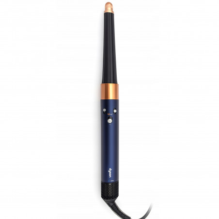 Ondulator de par Dyson 107163-01 HS08 Airwrap i.d.™ T1/T2 PBu/RCo Straight + Wavy, 1300 W, 13,5 l/s, Ondulare automata, Ionizare, 3 viteze, 3 temperaturi, Bluetooth, Bleumarin/Cupru