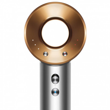 Uscător de păr Dyson Supersonic Origin HD07 Ni/Cop 107830-01, 1600 W, 3 viteze, 4 niveluri de temperatură, 110 000 rpm, ionizare, Air Multiplier, culoare nichel/cupru