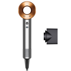 Uscător de păr Dyson Supersonic Origin HD07 Ni/Cop 107830-01, 1600 W, 3 viteze, 4 niveluri de temperatură, 110 000 rpm, ionizare, Air Multiplier, culoare nichel/cupru