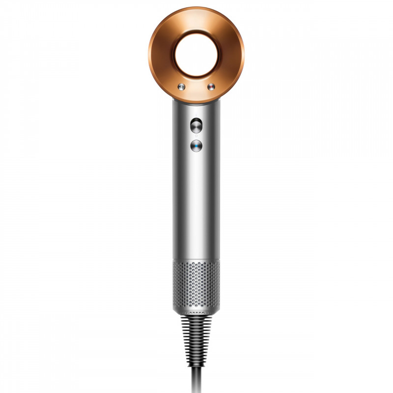 Uscător de păr Dyson Supersonic Origin HD07 Ni/Cop 107830-01, 1600 W, 3 viteze, 4 niveluri de temperatură, 110 000 rpm, ionizare, Air Multiplier, culoare nichel/cupru