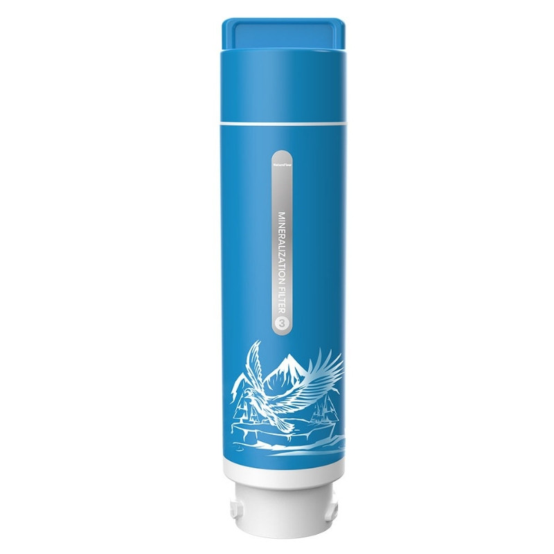 Filtru de mineralizare pentru NatureFlow F4, sistem de osmoză inversă în 10 etape, elimină contaminanții grei, fără BPA, albastru