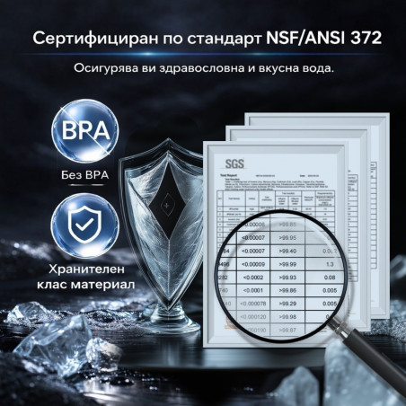 Filtru Pre-RO pentru NatureFlow F4 Ultra, Osmoză inversă, Filtrare preliminară, Cărbune activ, Bumbac PP, NSF 42, Fără BPA, Alb