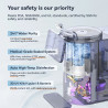 Sistem de purificare a apei NatureFlow Y6 Ultra, 5 litri, apă caldă și rece, filtrare în 10 etape, osmoză inversă, alb/auriu