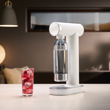 Aparat de sodă SMEG Collezione SKC01WHM, 800 ml, CO2, supapă de siguranță, tavă de scurgere, acționare manuală, alb mat