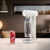 Aparat de sodă SMEG Collezione SKC01WHM, 800 ml, CO2, supapă de siguranță, tavă de scurgere, acționare manuală, alb mat