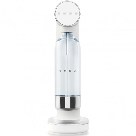 Aparat de sodă SMEG Collezione SKC01WHM, 800 ml, CO2, supapă de siguranță, tavă de scurgere, acționare manuală, alb mat