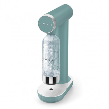 Aparat de sodă SMEG Collezione SKC01EGM, 800 ml, CO2, supapă de siguranță, tavă de scurgere, acționare manuală, verde