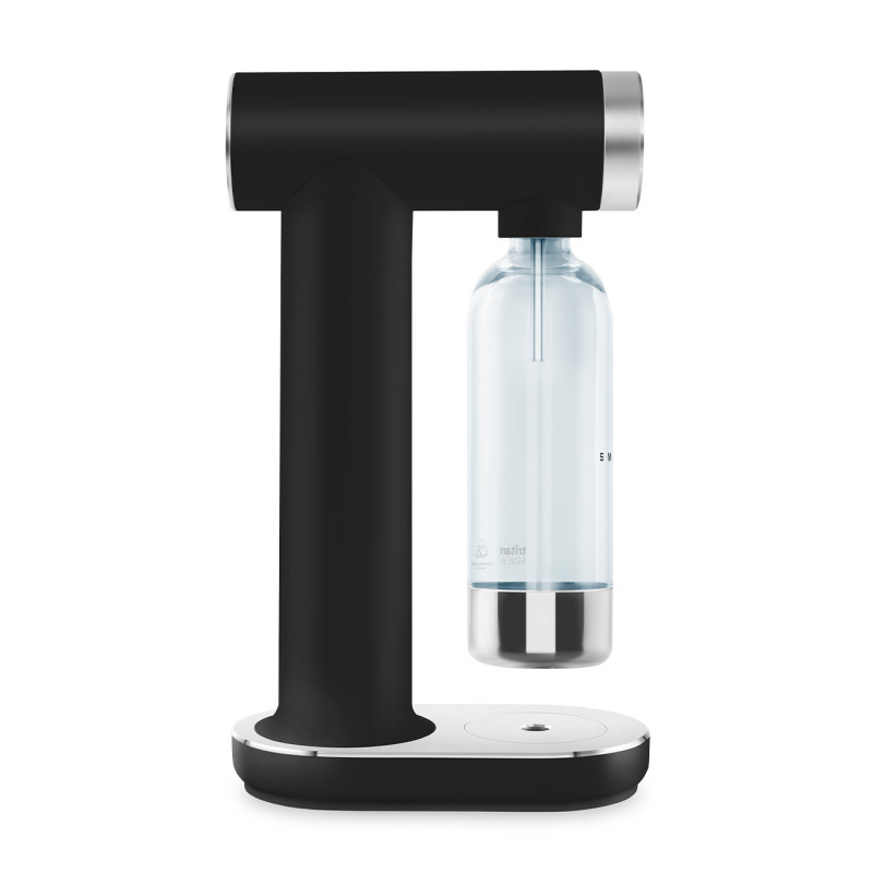 Aparat de sodă SMEG Collezione SKC01BLM, 800 ml, CO2, supapă de siguranță, tavă de scurgere, acționare manuală, negru mat