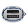 Prăjitor de pâine SMEG Dolce & Gabbana Blu Mediterraneo TSF01DGBEU, 950 W, 2 felii, 6 niveluri, Tava pentru firimituri, Cablu integrat, Oțel inoxidabil, Albastru