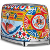 Prăjitor de pâine SMEG Dolce & Gabbana Sicily is my Love! TSF02DGEU, 1500 W, 4 felii, 6 niveluri, Tava pentru firimituri, Cablu integrat, Oțel inoxidabil, Multicolor