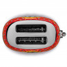 Prăjitor de pâine SMEG Dolce & Gabbana Sicily is my Love! TSF01DGEU, 950 W, 2 felii, 6 niveluri, Tava pentru firimituri, Cablu integrat, Oțel inoxidabil, Multicolor