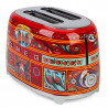 Prăjitor de pâine SMEG Dolce & Gabbana Sicily is my Love! TSF01DGEU, 950 W, 2 felii, 6 niveluri, Tava pentru firimituri, Cablu integrat, Oțel inoxidabil, Multicolor