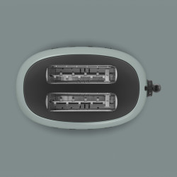 Prăjitor de pâine SMEG 50's Style Porsche TSF01PSGEU, 950 W, 2 felii, 6 niveluri, Tava pentru firimituri, Cablu integrat, Oțel inoxidabil, Verde