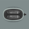 Prăjitor de pâine SMEG 50's Style Porsche TSF01PSGEU, 950 W, 2 felii, 6 niveluri, Tava pentru firimituri, Cablu integrat, Oțel inoxidabil, Verde