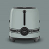 Prăjitor de pâine SMEG 50's Style Porsche TSF01PSGEU, 950 W, 2 felii, 6 niveluri, Tava pentru firimituri, Cablu integrat, Oțel inoxidabil, Verde